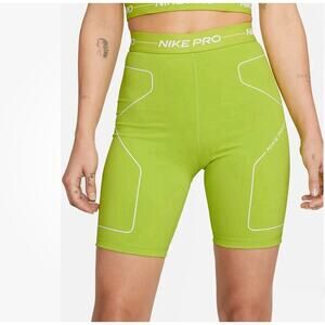 Nike Pro Womens Atomic Green Booty Shorts Size Xl Training Workout Gym Fitness